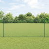 Valla vidaxxl con poste verde 1,4 x 25 m acero y PVC
