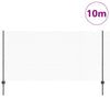 Valla vidaxl con poste gris 1,2 x 10 m acero y PVC