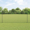 Valla vidaxl con poste gris 1,4 x 10 m acero y PVC