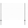 Valla vidaxl con poste gris 1,5 x 10 m acero y PVC