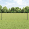 Recinzione Vidaxl con palo grigio 0,6 x 25 m in acciaio e PVC