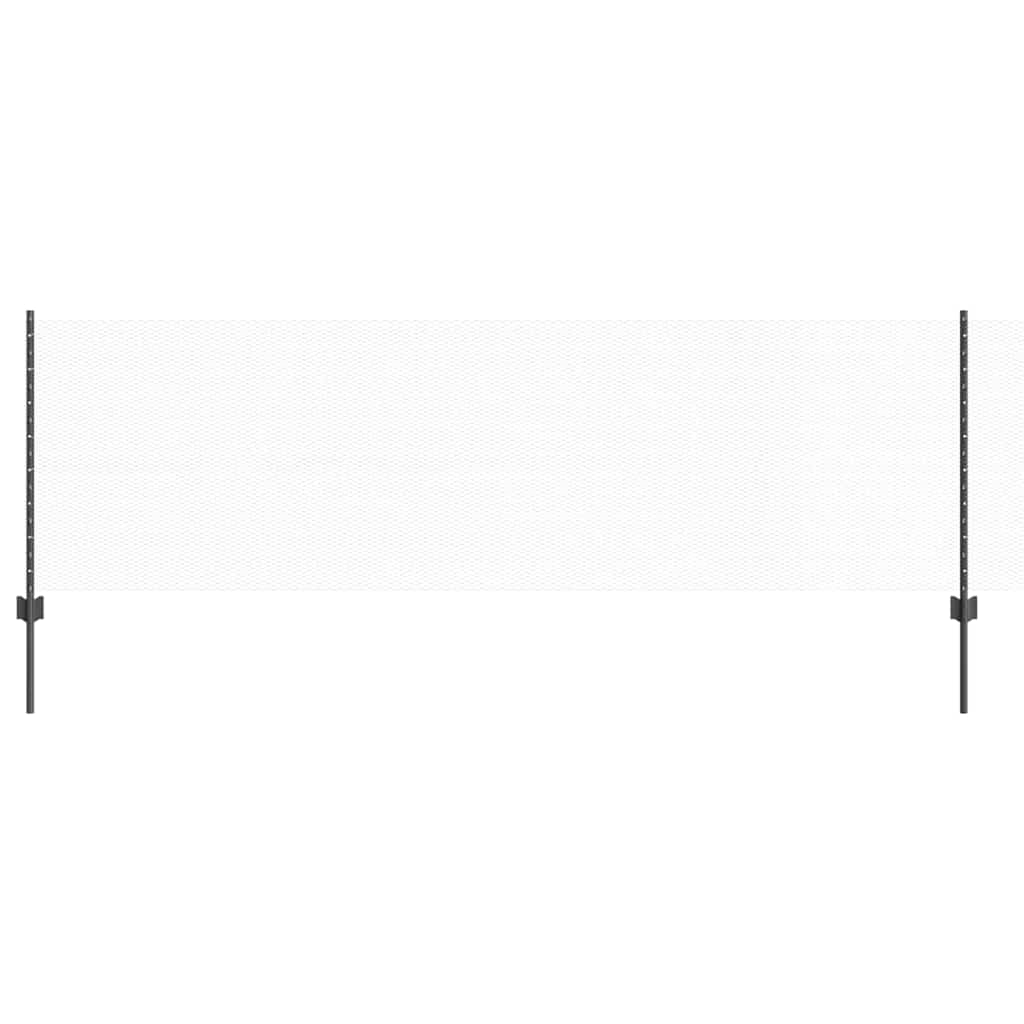 Valla vidaxxl con poste acero gris 0,8 x 25 m