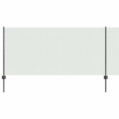 Valla vidaxxl con poste gris 1 x 25 m acero