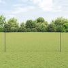 Vidaxl hek met paal grijs 1,5 x 25 m staal