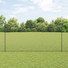 Valla vidaxl con poste gris 1,6 x 25 m acero y PVC