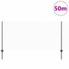 Valla vidaxl con poste gris 1 x 50 m acero y PVC