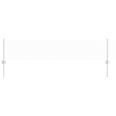 Vidaxl hek met paal zilver 0,4 x 10 m staal