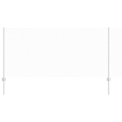 Vidaxl hek met paal zilver 1 x 10 m staal