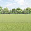 Vidaxl hek met paal zilver 1,2 x 25 m staal
