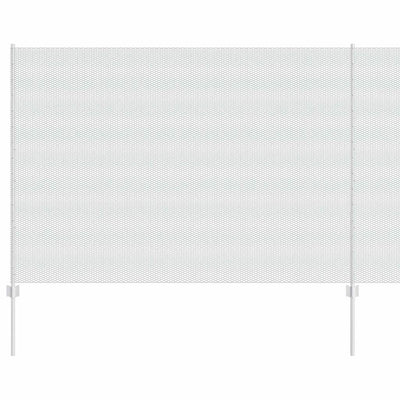 Vidaxl hek met paal zilver 1,5 x 25 m staal