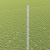 Vidaxl hek met paal zilver 1,6 x 25 m staal