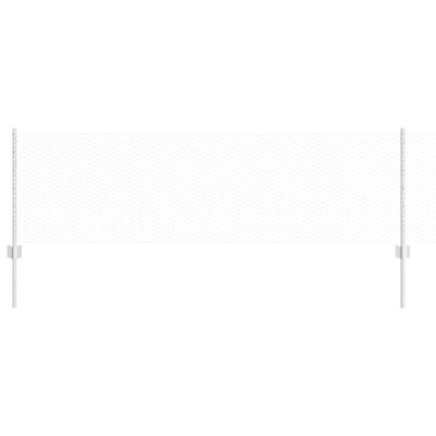 Vidaxl hek met paal zilver 0,6 x 50 m staal