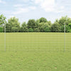 Vidaxl hek met paal zilver 1,2 x 25 m staal