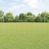 Vidaxl hek met paal zilver 1,2 x 25 m staal