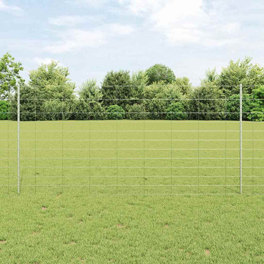 Recinzione Vidaxxl con palo argento 1,2 x 25 m in acciaio