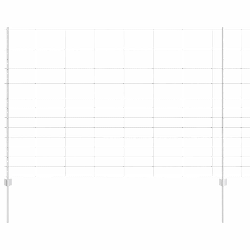 Recinzione Vidaxxl con palo argentato 1,5 x 25 m in acciaio