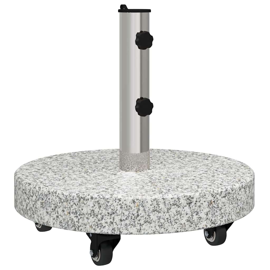 Vidaxl parasolvoet grijs 45 x 45 x 45 cm graniet en rvs