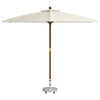 Base de parasol vidaxl gris 45 x 45 x 45 cm granito y acero inoxidable
