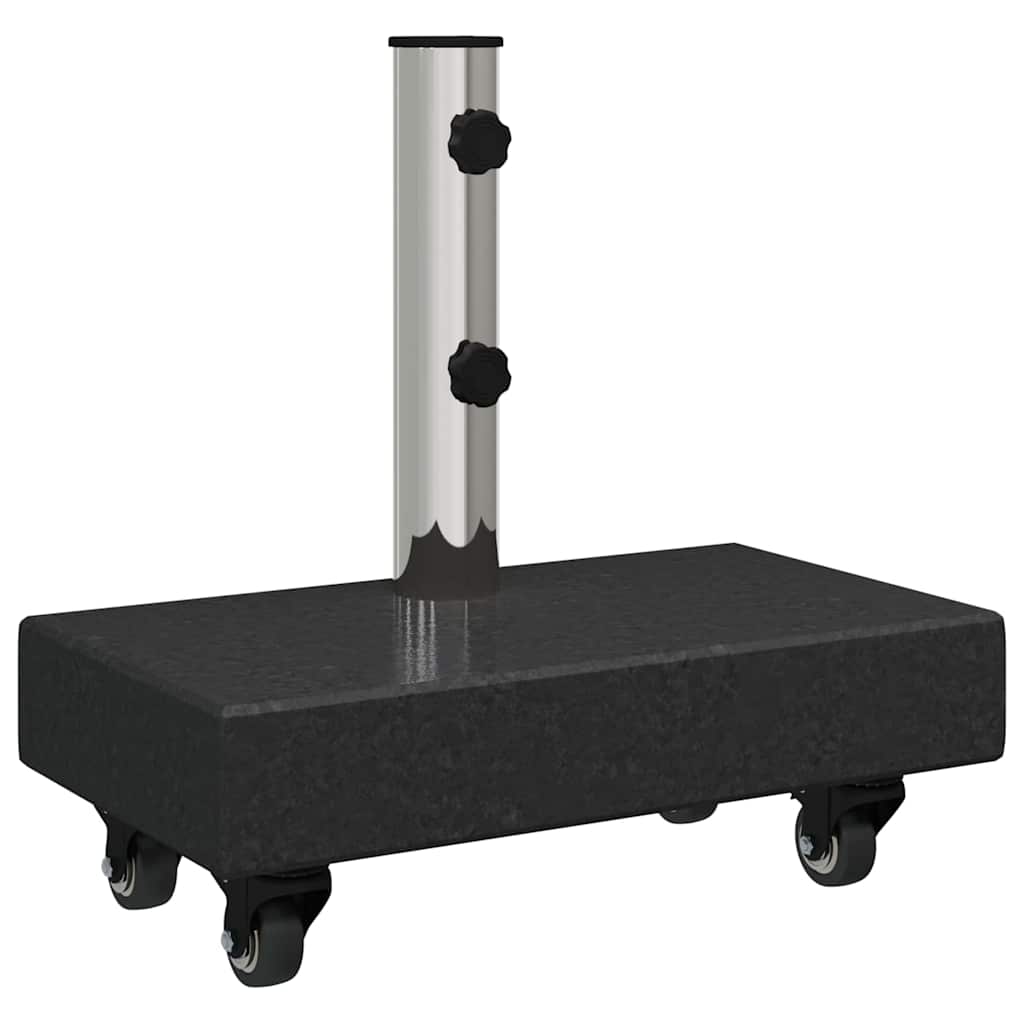 Base per ombrellone Vidaxl nera 45 x 25 x 45 cm granito
