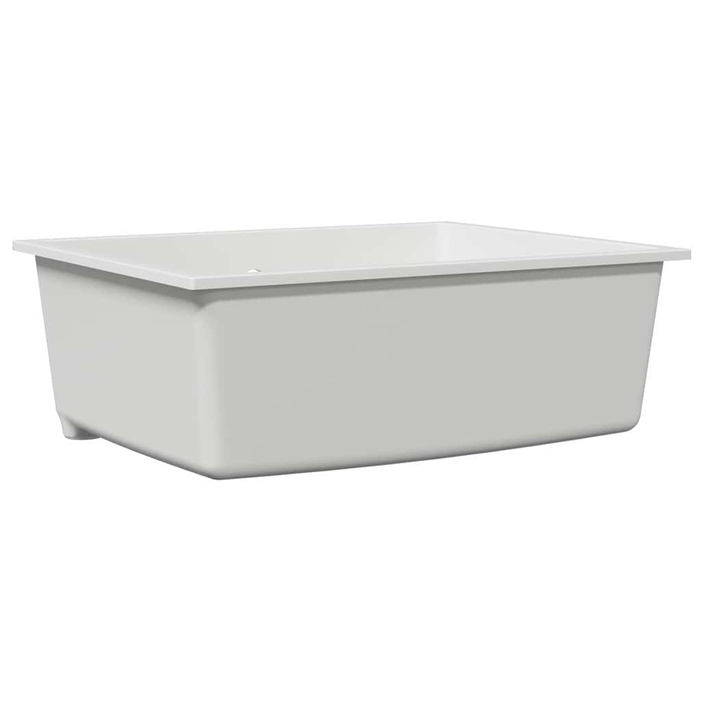 Lavello da cucina Vidaxx bianco 54 x 44 x 20 cm in granito