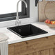 Lavello da cucina VidaXL nero 38 x 44 x 20 cm in granito