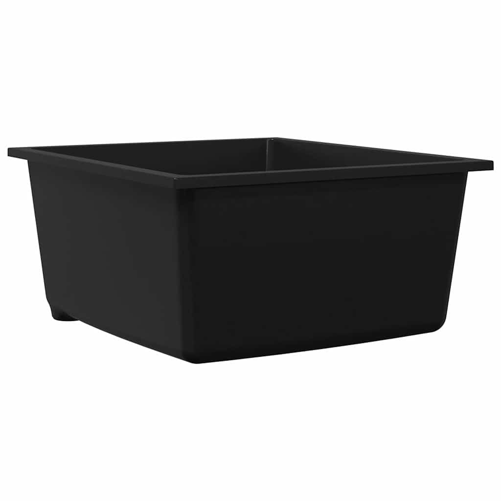 Lavello da cucina VidaXL nero 38 x 44 x 20 cm in granito