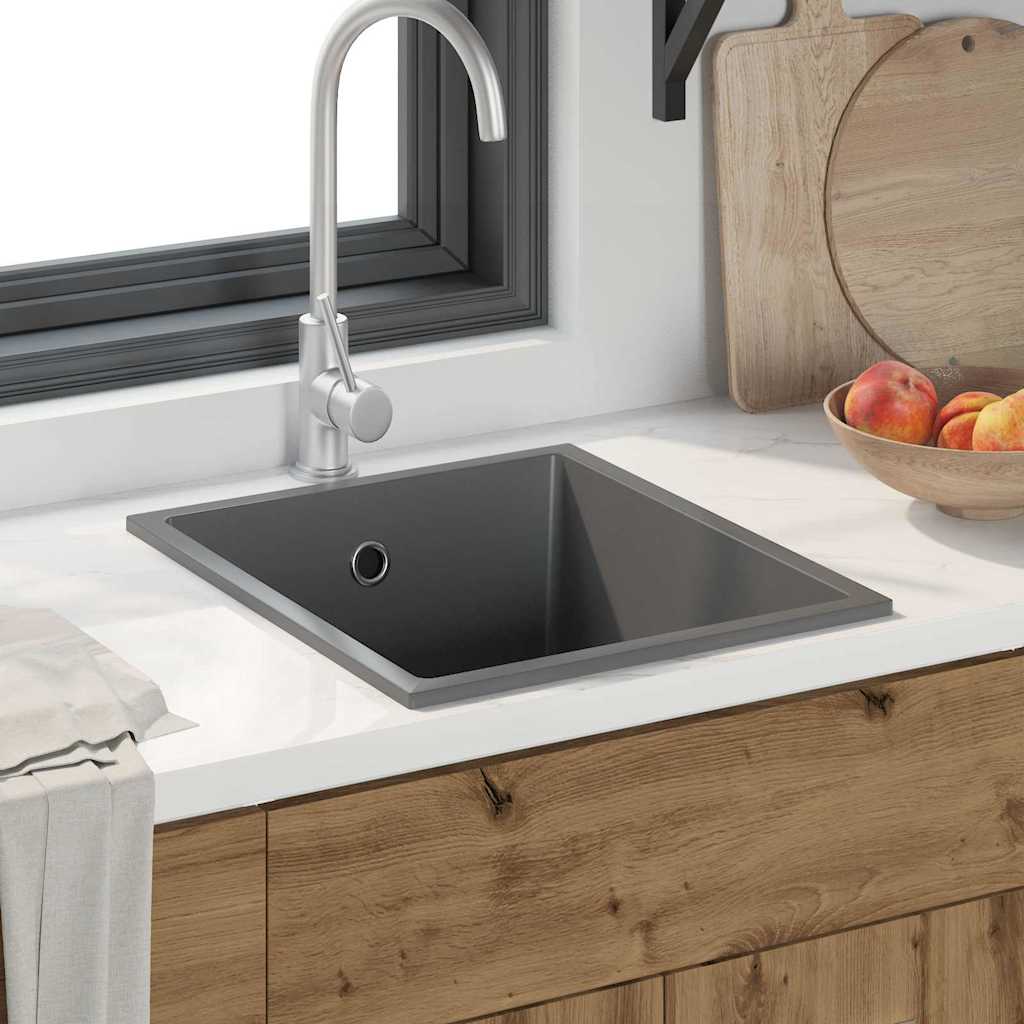 Lavello da cucina Vidaxx grigio 38 x 44 x 20 cm in granito