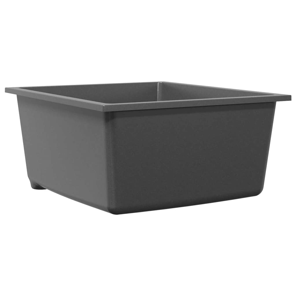 Vidaxl keukenwasbak grijs 38 x 44 x 20 cm graniet