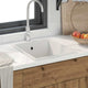 Vidaxx kitchen sink white 38 x 44 x 20 cm granite