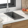 Lavello da cucina Vidaxx grigio 21 x 44 x 14 cm in granito