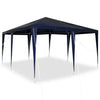 Vidaxl partytent blauw 400 x 400 x 266 cm polyethyleen en staal