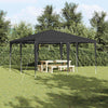 Carpa para fiestas vidaxx antracita 400 x 400 x 266 cm polietileno y acero