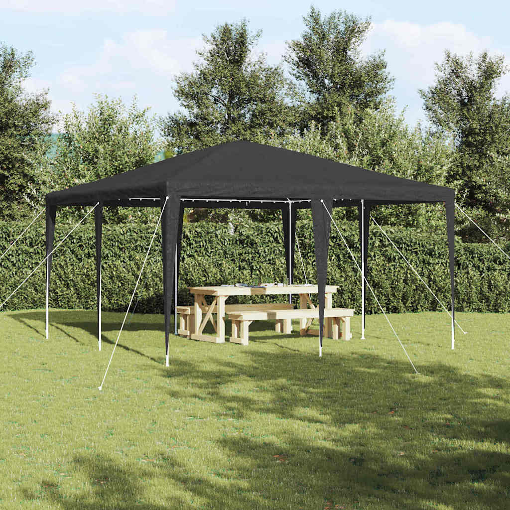 Tenda per feste Vidaxx antracite 400 x 400 x 266 cm in polietilene e acciaio