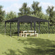 Tenda per feste Vidaxx antracite 400 x 400 x 266 cm in polietilene e acciaio