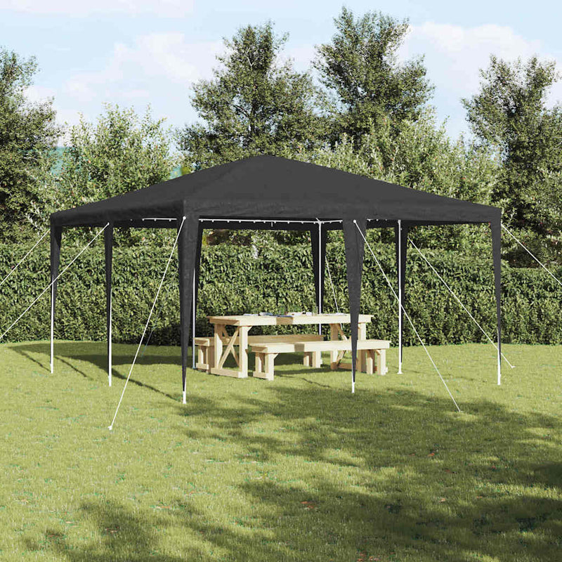 Carpa para fiestas vidaxx antracita 400 x 400 x 266 cm polietileno y acero