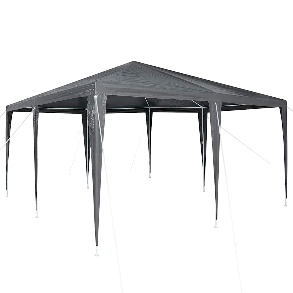 Carpa para fiestas vidaxx antracita 400 x 400 x 266 cm polietileno y acero