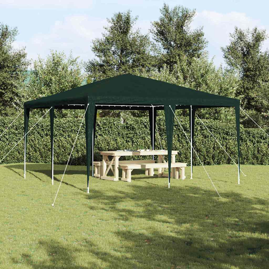 Tenda da festa Vidaxx verde 400 x 400 x 266 cm in polietilene e acciaio