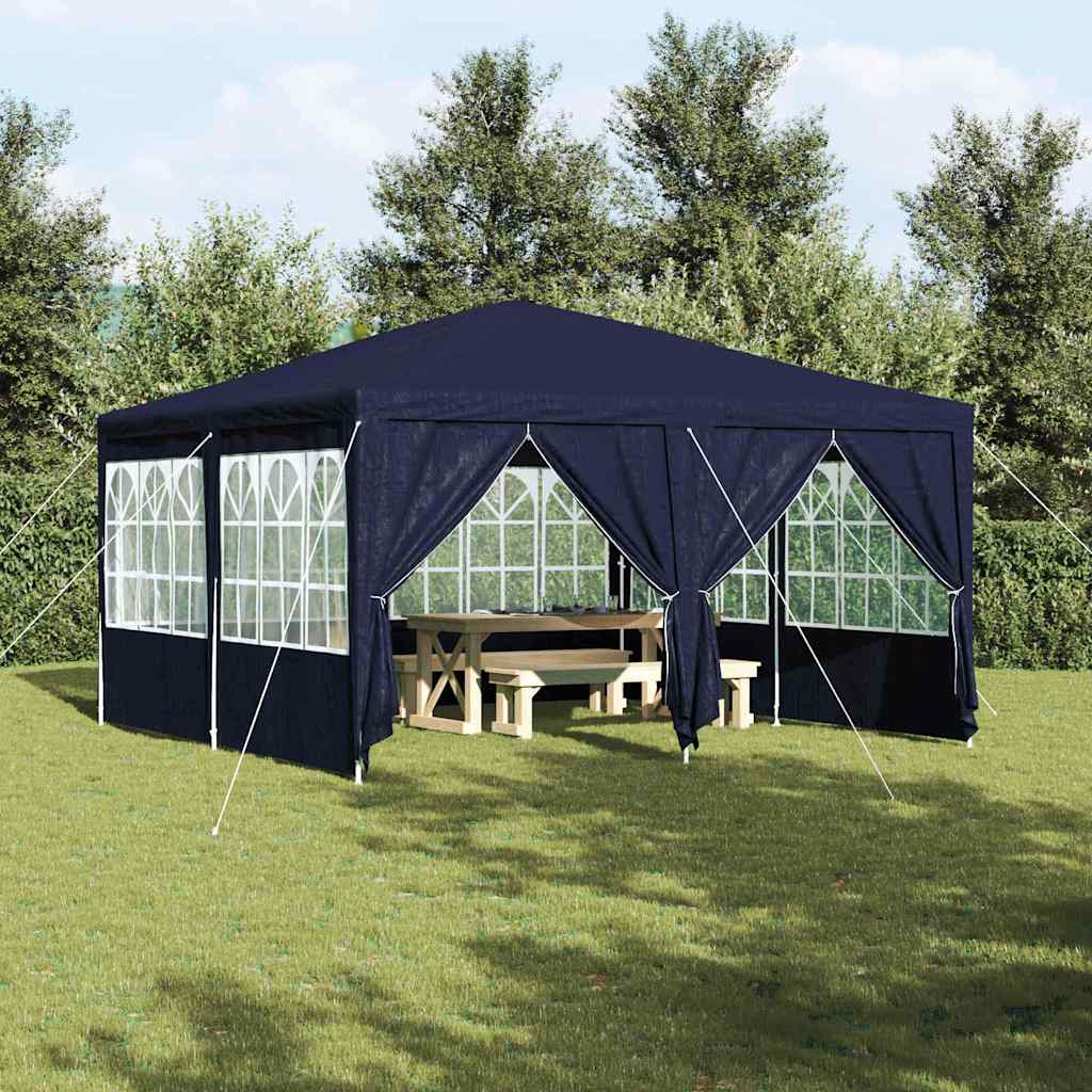 Carpa para fiestas vidaxx azul 400 x 400 x 266 cm polietileno