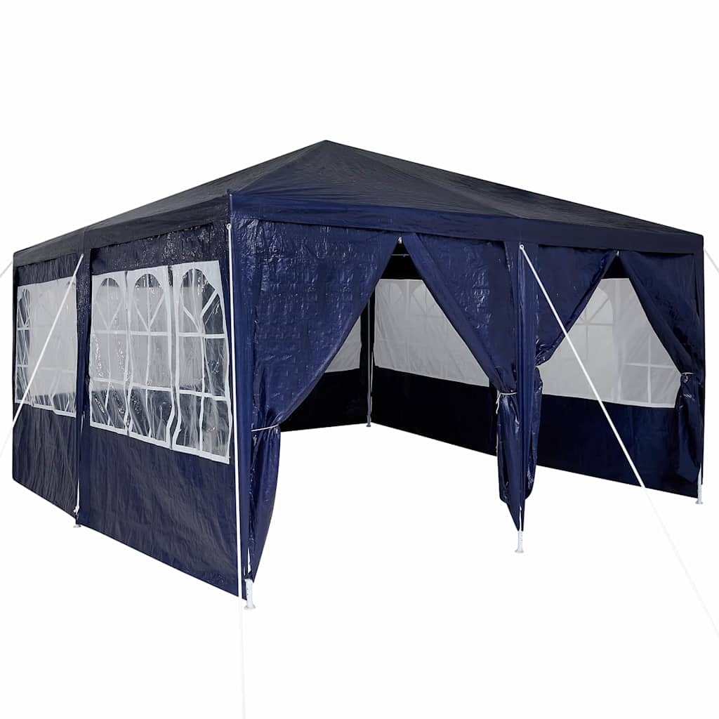 Carpa para fiestas vidaxx azul 400 x 400 x 266 cm polietileno