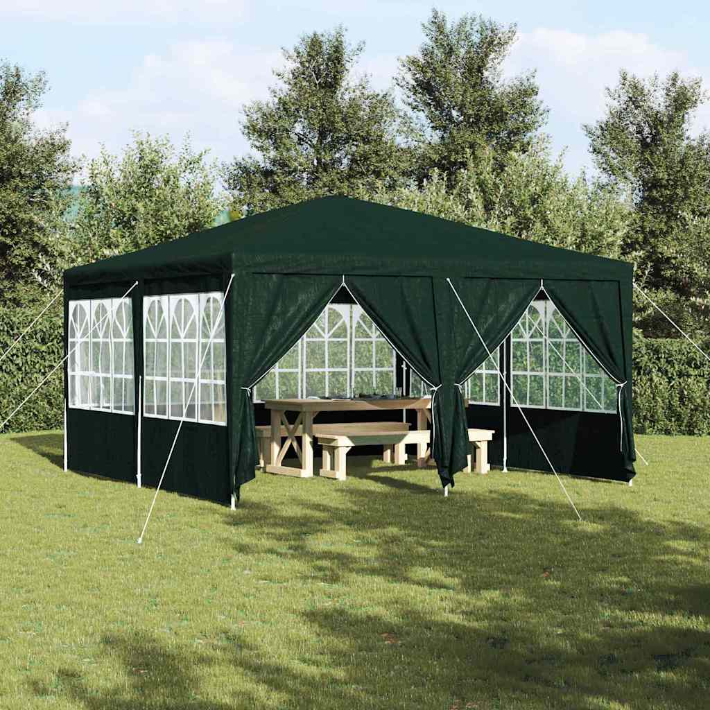 Carpa para fiestas vidaxx verde 400 x 400 x 266 cm polietileno