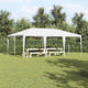 Tenda da festa Vidaxx bianca 600 x 400 x 266 cm in polietilene e acciaio