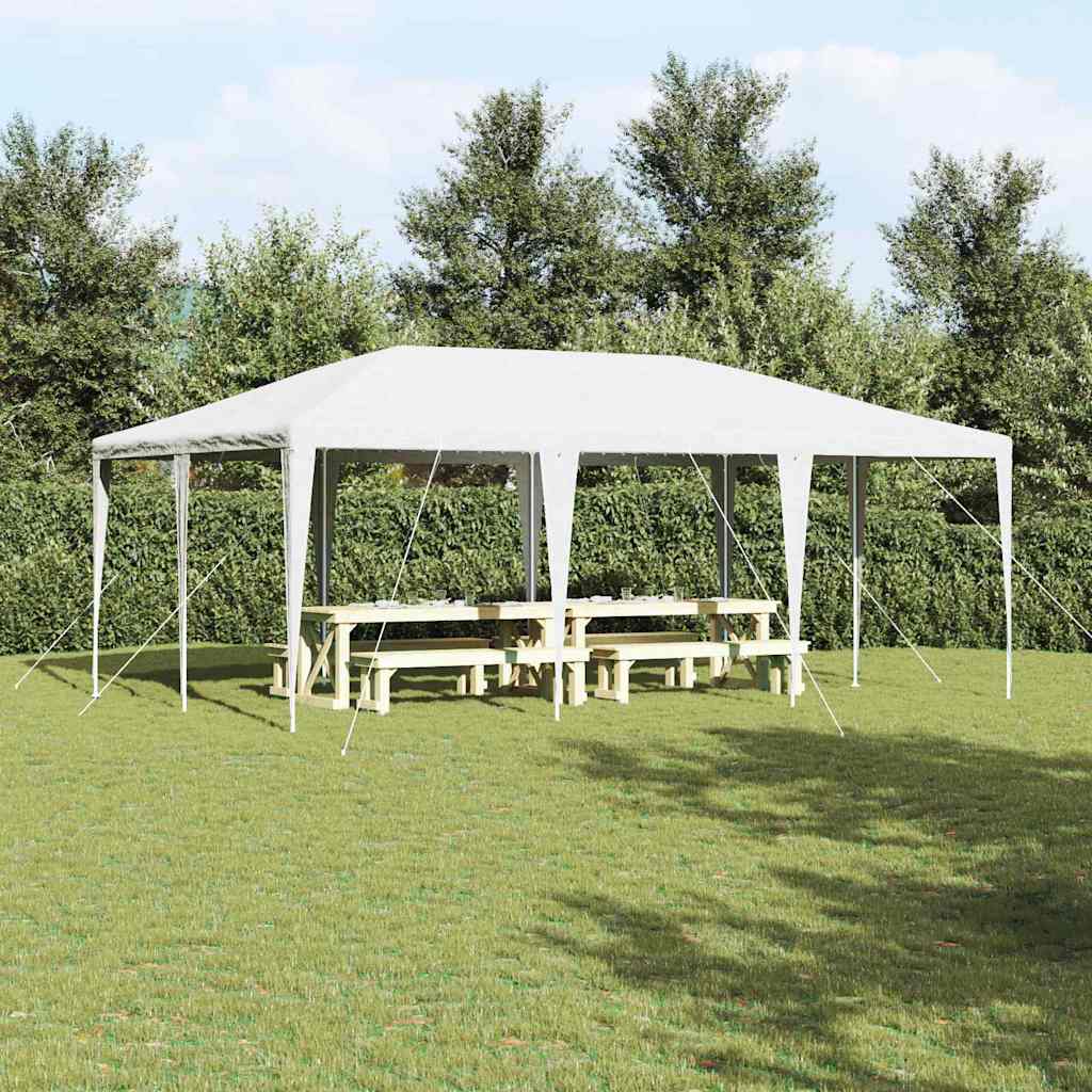 Tenda da festa Vidaxx bianca 600 x 400 x 266 cm in polietilene e acciaio