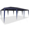 Vidaxl partytent blauw 600 x 400 x 266 cm polyethyleen en staal