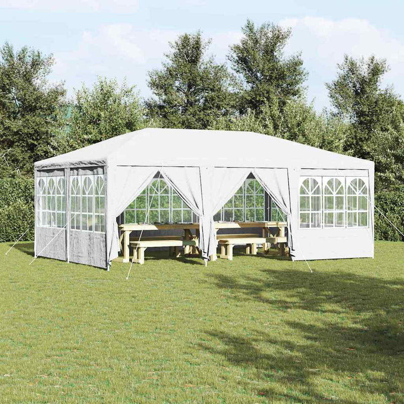 Vidaxl partytent wit 600 x 400 x 266 cm polyetheen