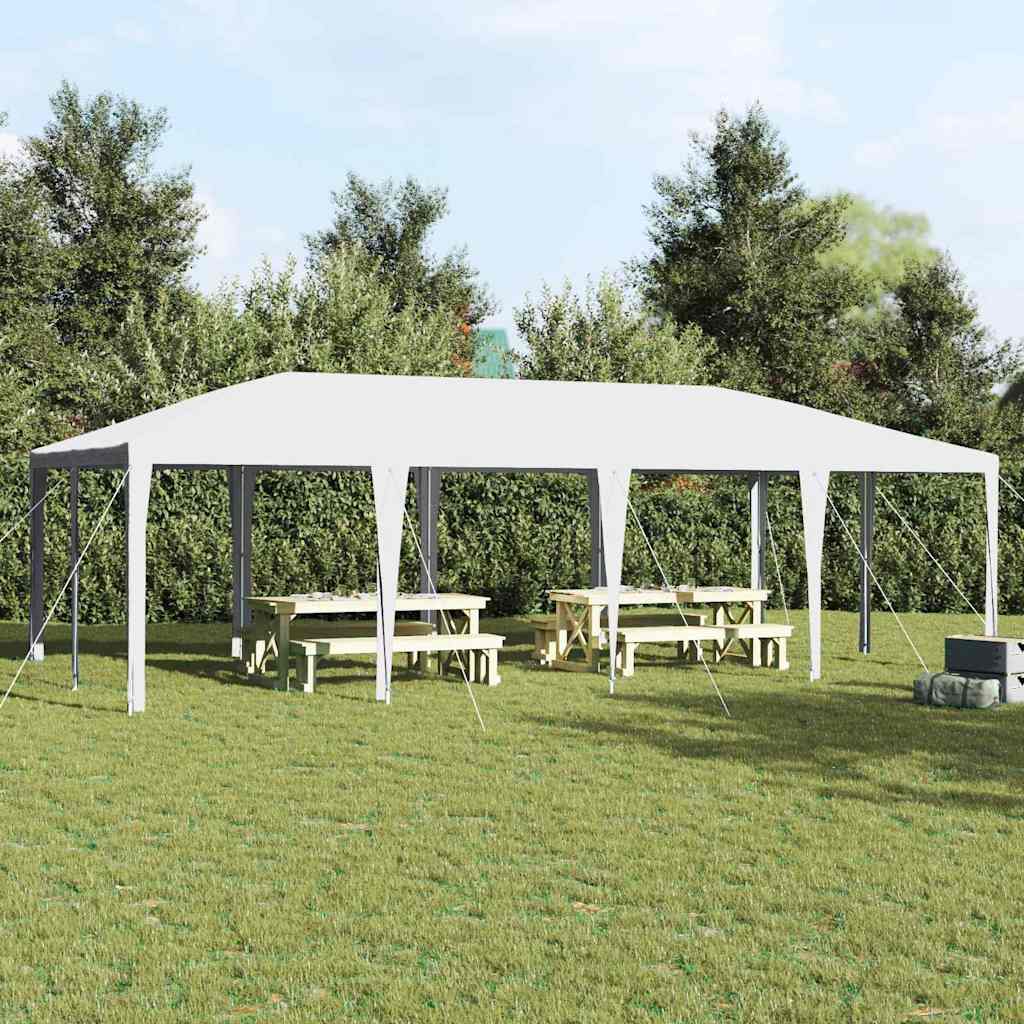 Carpa para fiestas vidaxx blanca 800 x 400 x 266 cm polietileno y acero