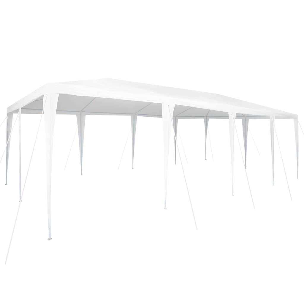 Carpa para fiestas vidaxx blanca 800 x 400 x 266 cm polietileno y acero