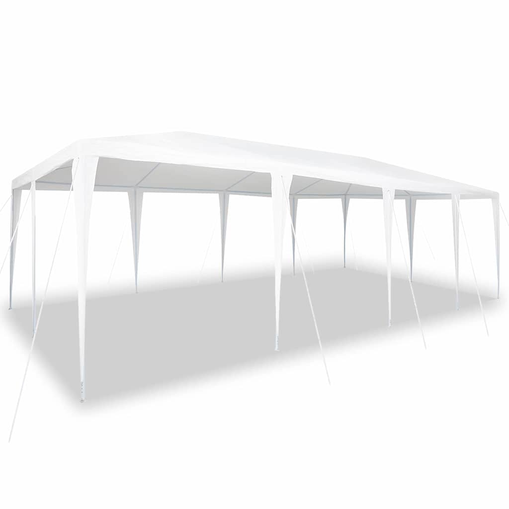 Carpa para fiestas vidaxx blanca 800 x 400 x 266 cm polietileno y acero