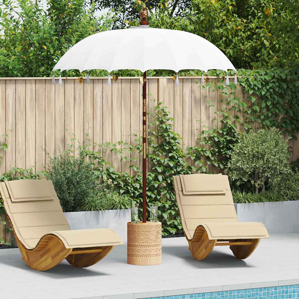 Vidaxl Ombrellone balinese crema 190 x 190 x 260 cm