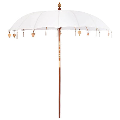 Vidaxl balinese parasol crème 220 x 220 x 260 cm
