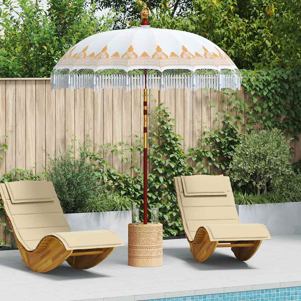 Vidaxl Ombrellone balinese crema 190 x 190 x 260 cm